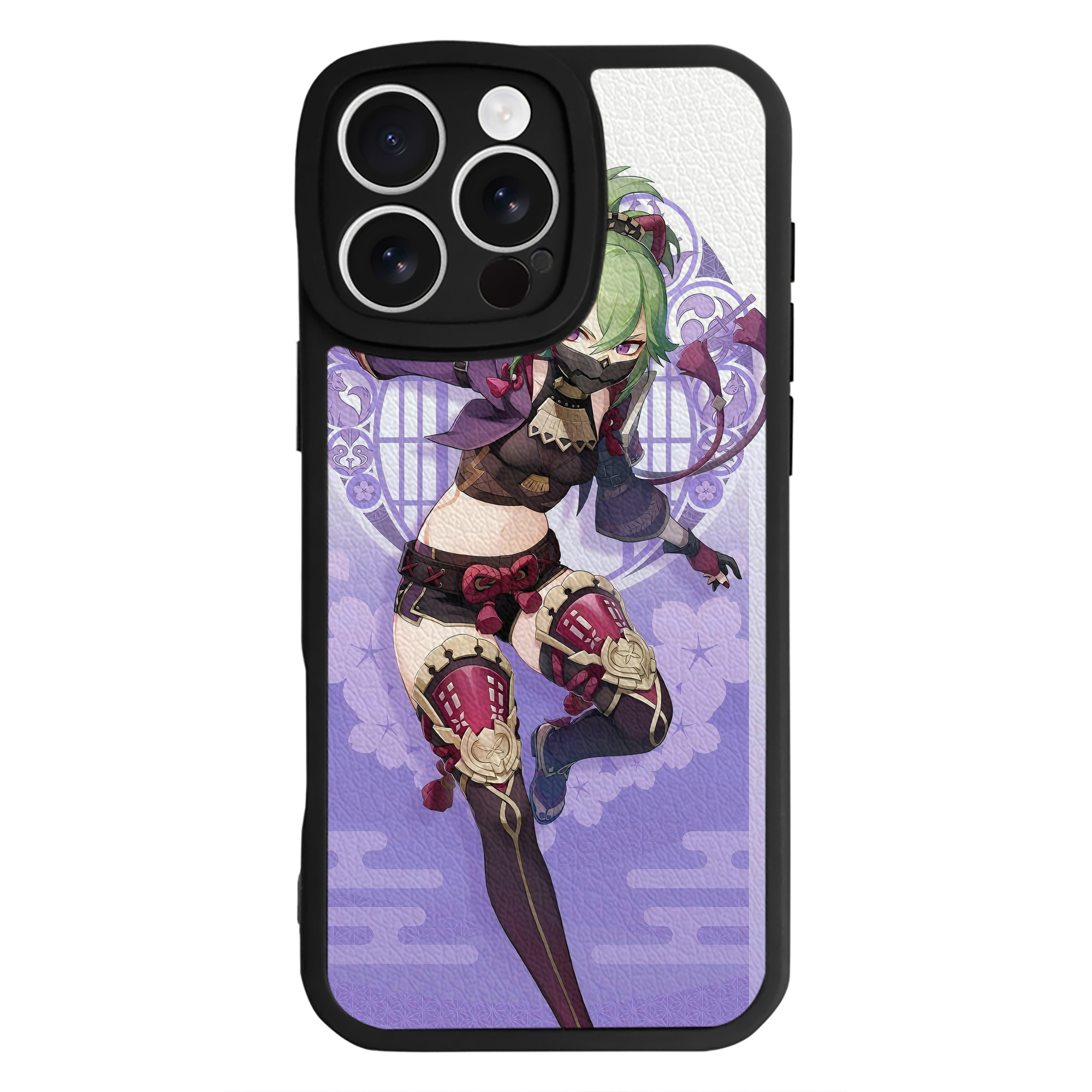 げんし神 genshin 【iPhone 16シリーズ対応】シリコンスマホケース（レザー調） 材質：シリコン